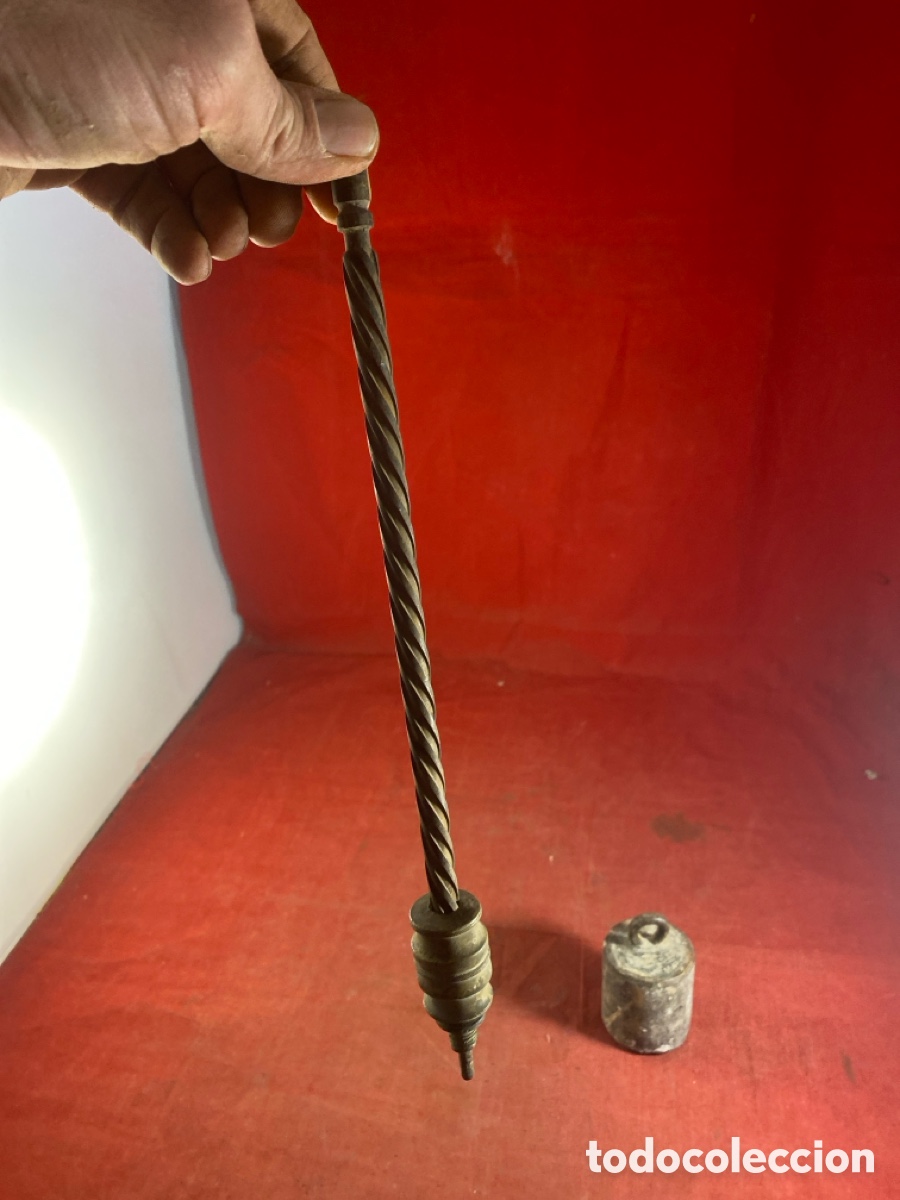 Antig&uuml;edades: ESPIRAL DE HIERRO DE B&Aacute;SCULA CON PESO - Foto 4