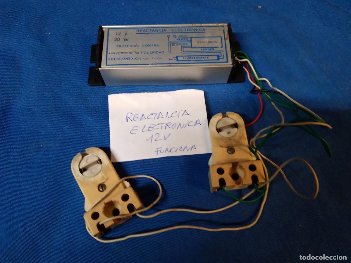 Antig&uuml;edades: REACTANCIA ELECTR&Oacute;NICA PARA TUBO FLUORESCENTE 12 VOLTIOS 20 WATIOS - Foto 1
