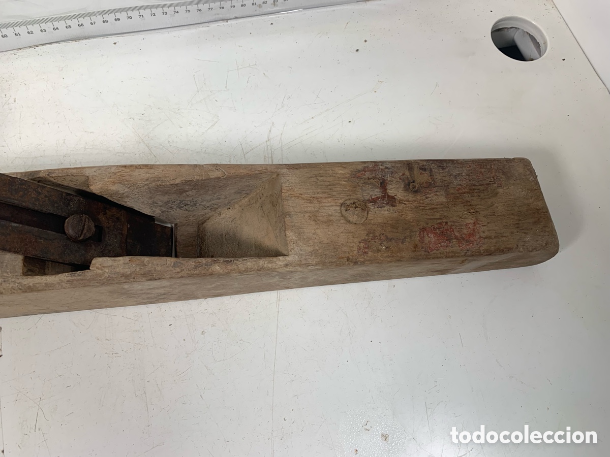 Antig&uuml;edades: 01_ Lote cepillos de carpintero garlopas - Foto 4