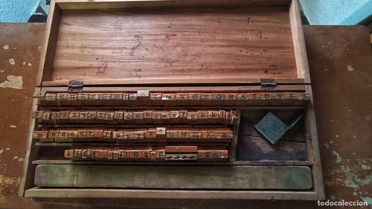 Antig&uuml;edades: Imprenta de mano antigua (OB05) - Foto 2