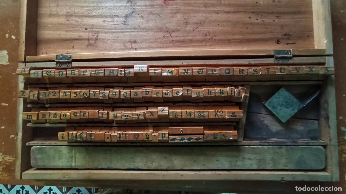 Antig&uuml;edades: Imprenta de mano antigua (OB05) - Foto 3