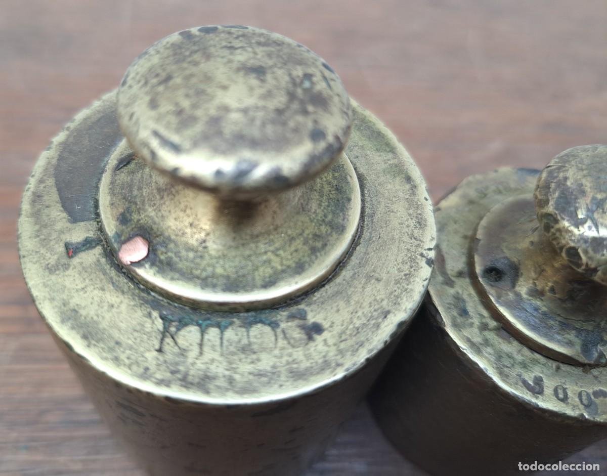 Antig&uuml;edades: LOTE DE TRES PESAS DE BRONCE - Foto 5