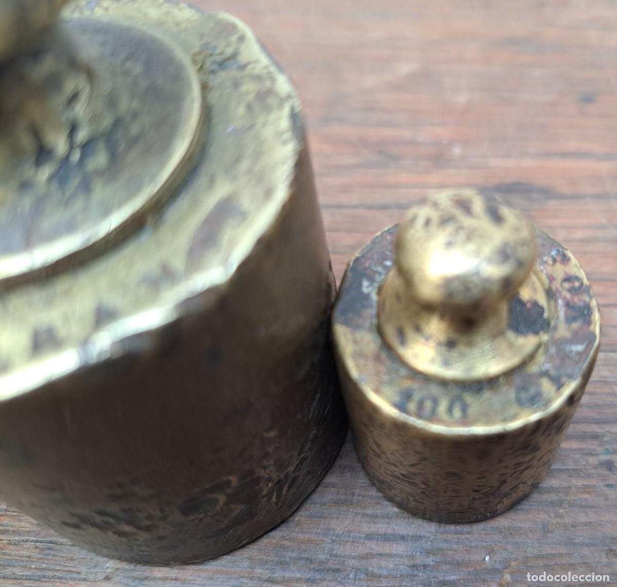 Antig&uuml;edades: LOTE DE TRES PESAS DE BRONCE - Foto 7