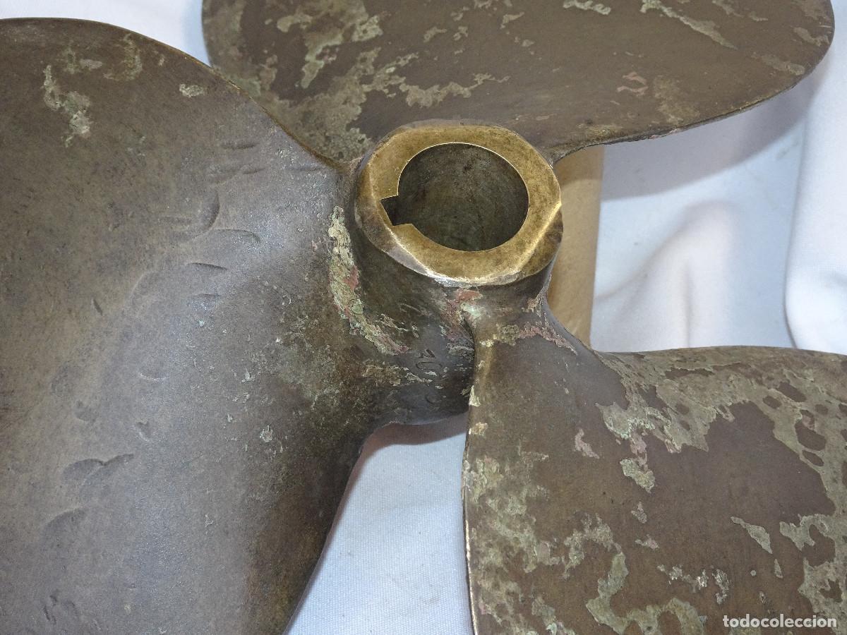 Antig&uuml;edades: Helice de barco antigua en bronce,(ECAMAR) - Foto 2