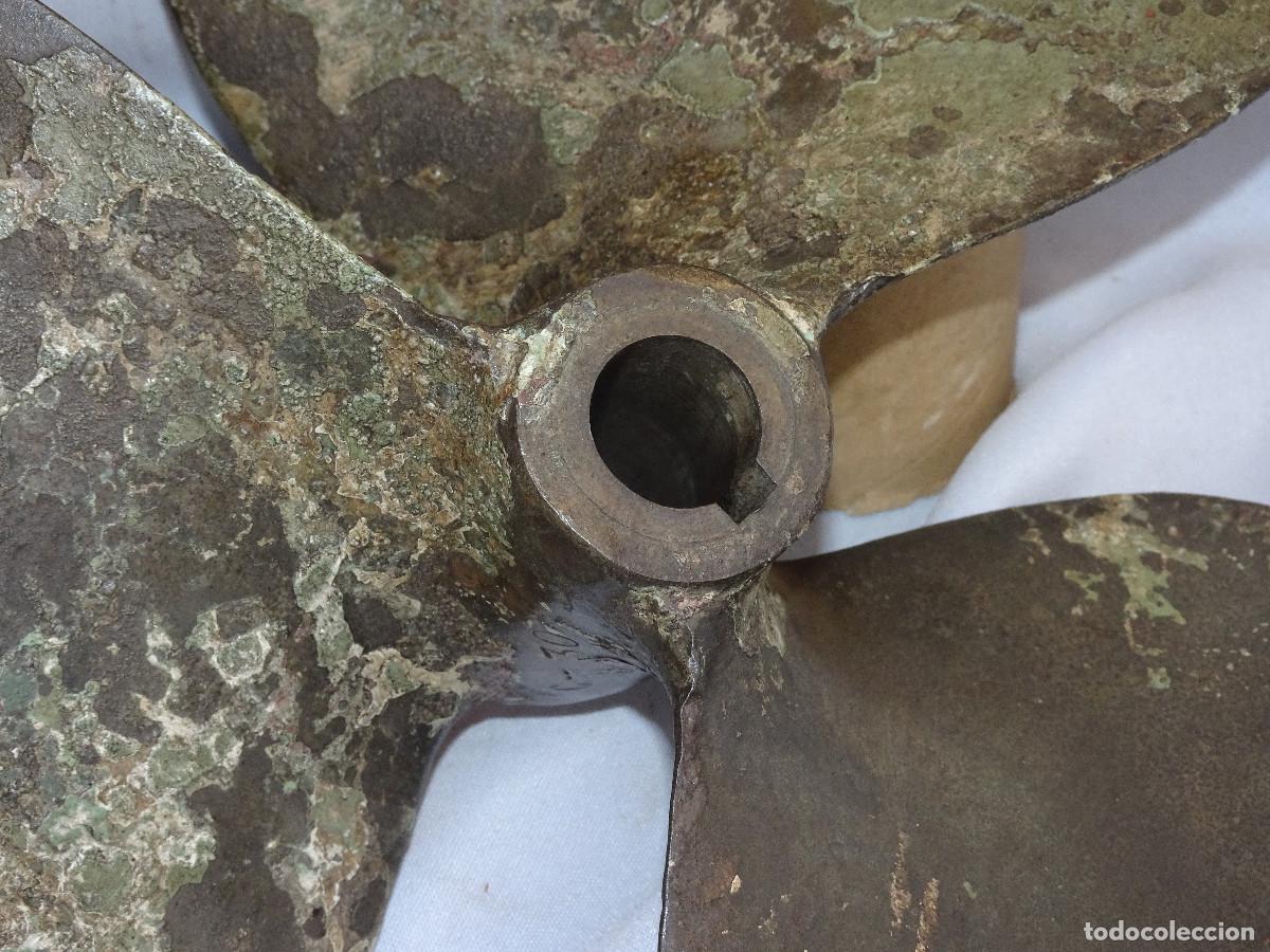 Antig&uuml;edades: Helice de barco antigua en bronce,(ECAMAR) - Foto 7