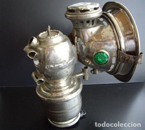 Antig&uuml;edades: Antiguo farol de acetileno SAMSON. A&ntilde;o 1900 - Foto 1