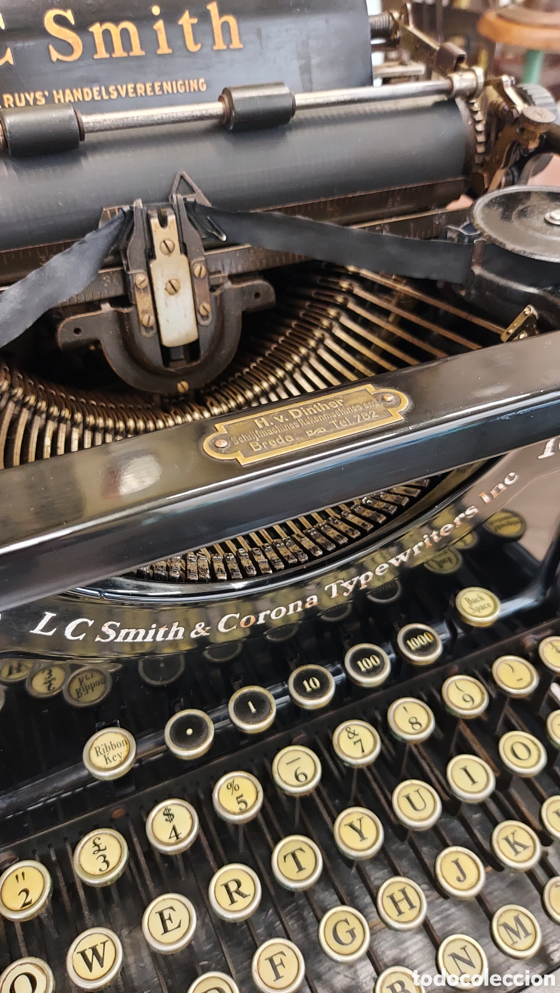 Antig&uuml;edades: M&aacute;quina de escribir Smith 1929 - Foto 4