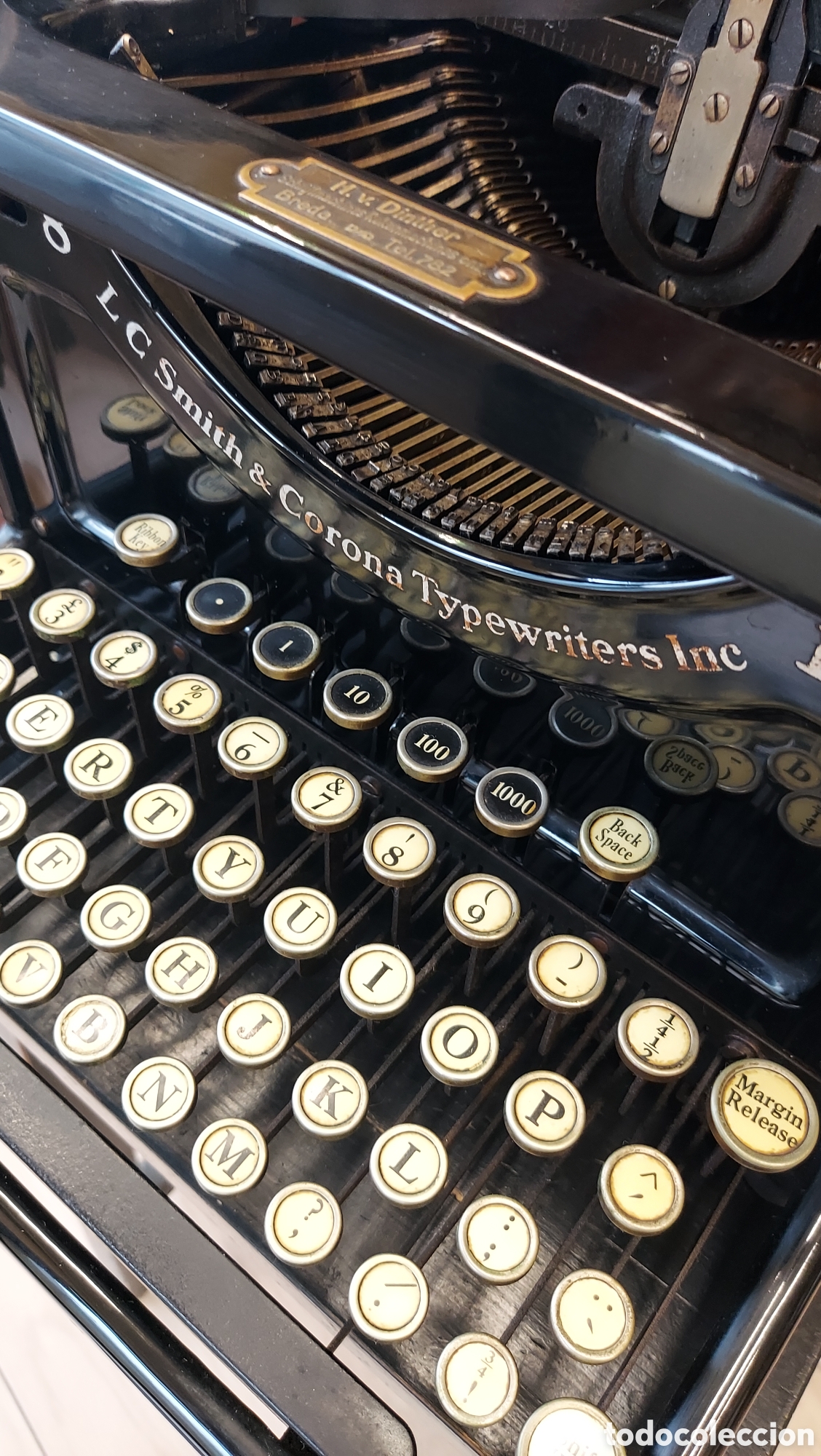 Antig&uuml;edades: M&aacute;quina de escribir Smith 1929 - Foto 7