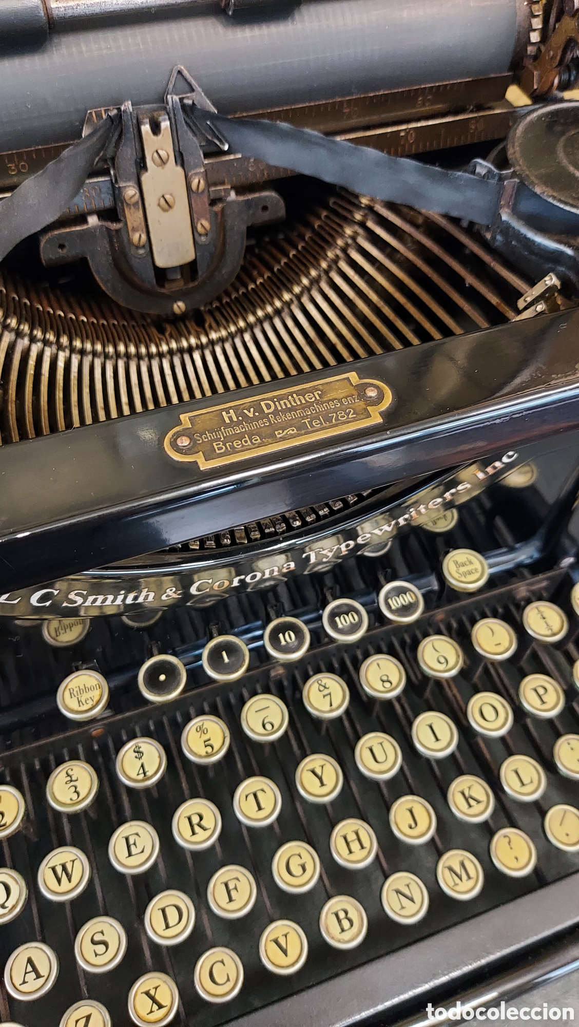Antig&uuml;edades: M&aacute;quina de escribir Smith 1929 - Foto 8