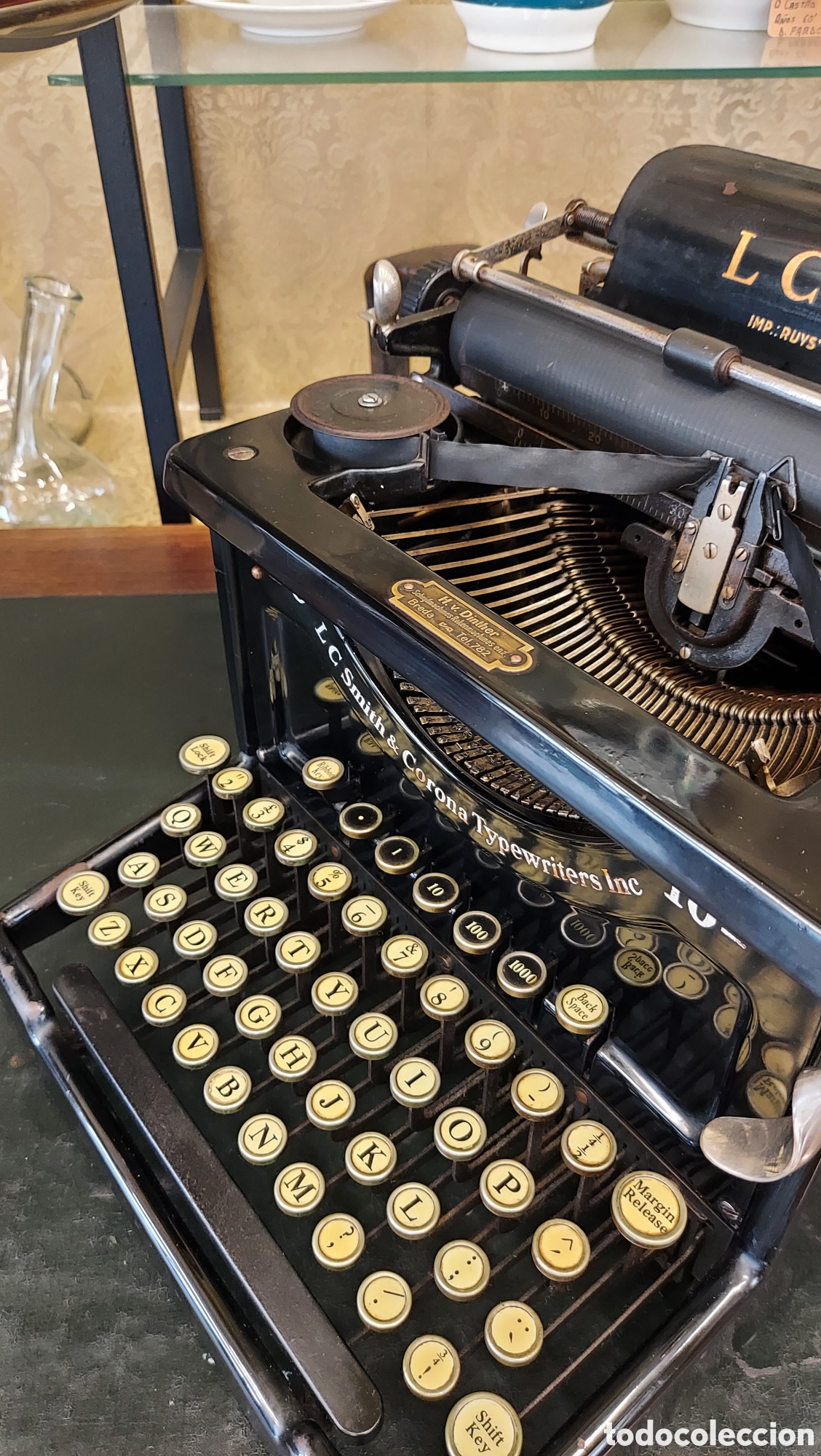 Antig&uuml;edades: M&aacute;quina de escribir Smith 1929 - Foto 10