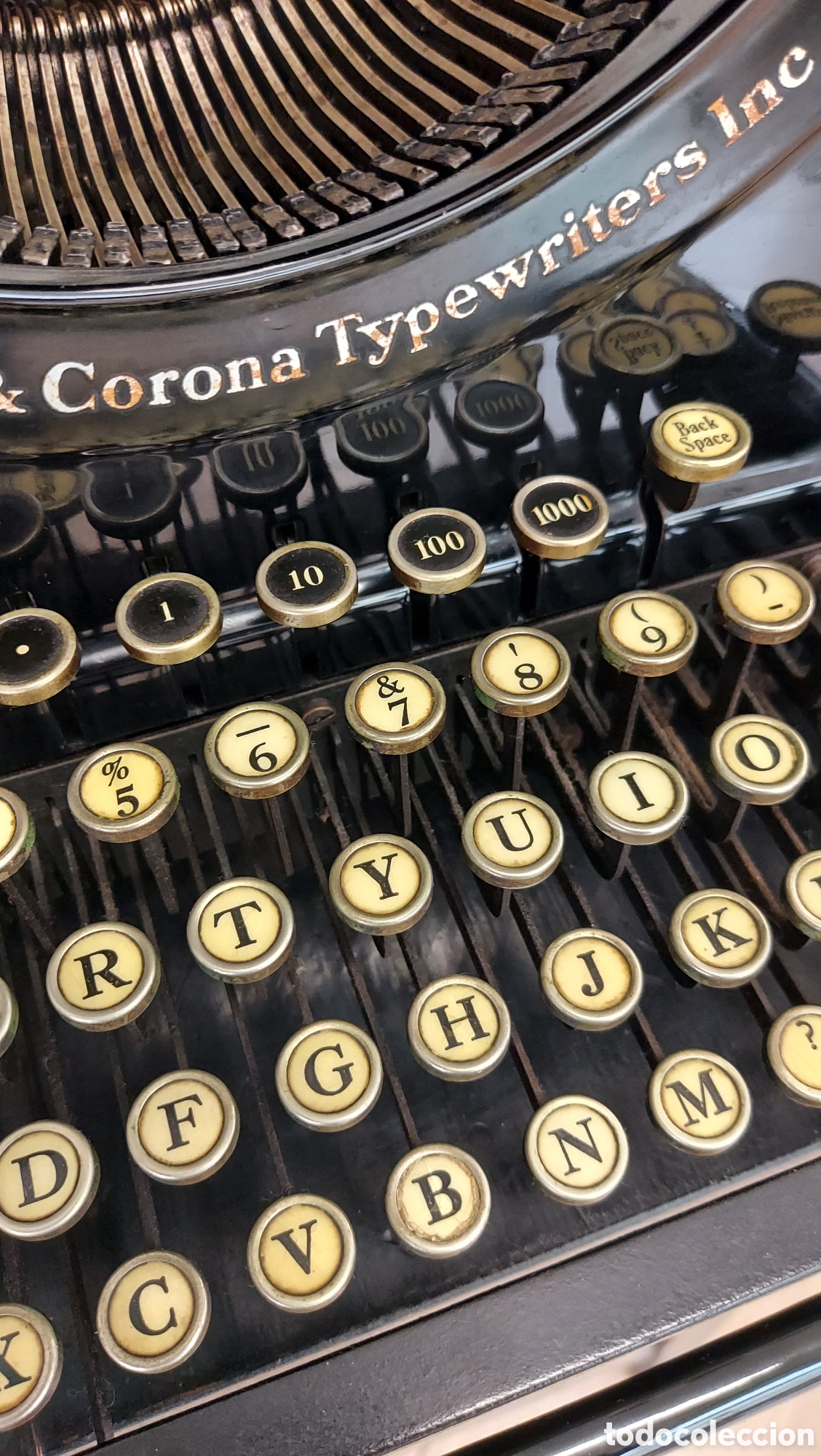 Antig&uuml;edades: M&aacute;quina de escribir Smith 1929 - Foto 11