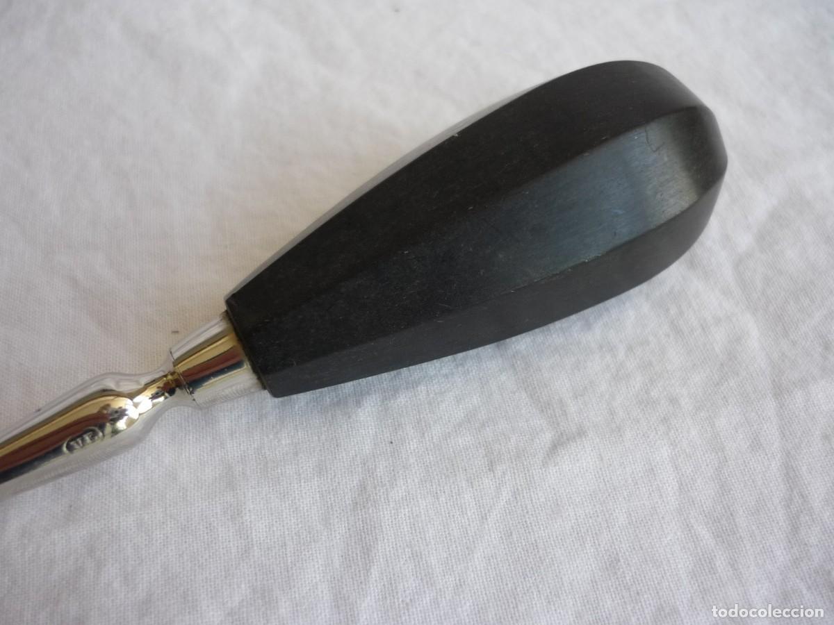 Antig&uuml;edades: Antiguo botador, herramienta de dentista, mango de madera - Foto 4