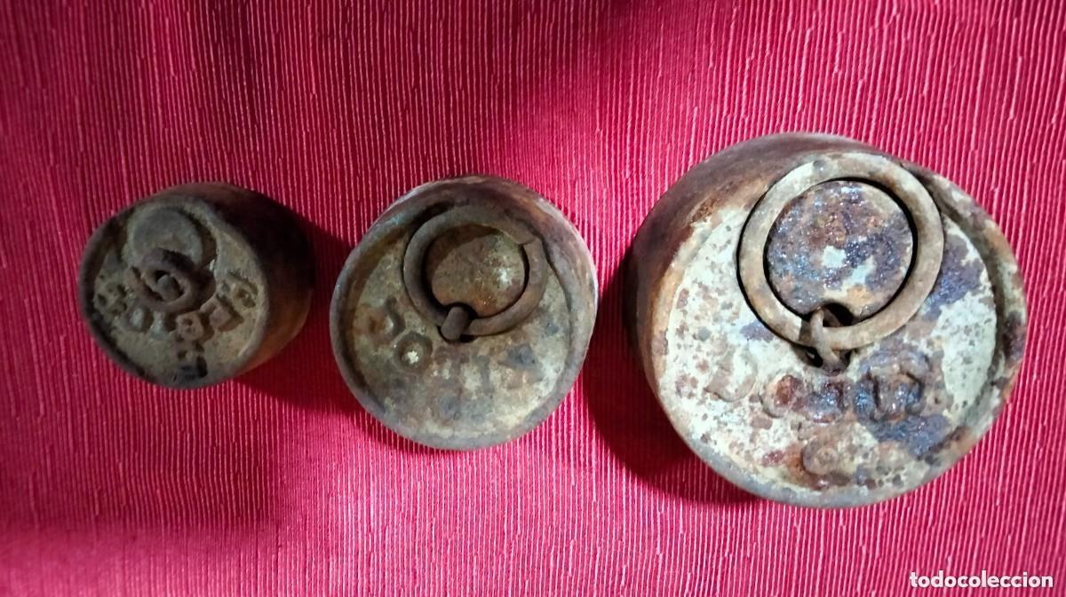 Antig&uuml;edades: LOTE DE PESOS PARA BALANZA - Foto 2