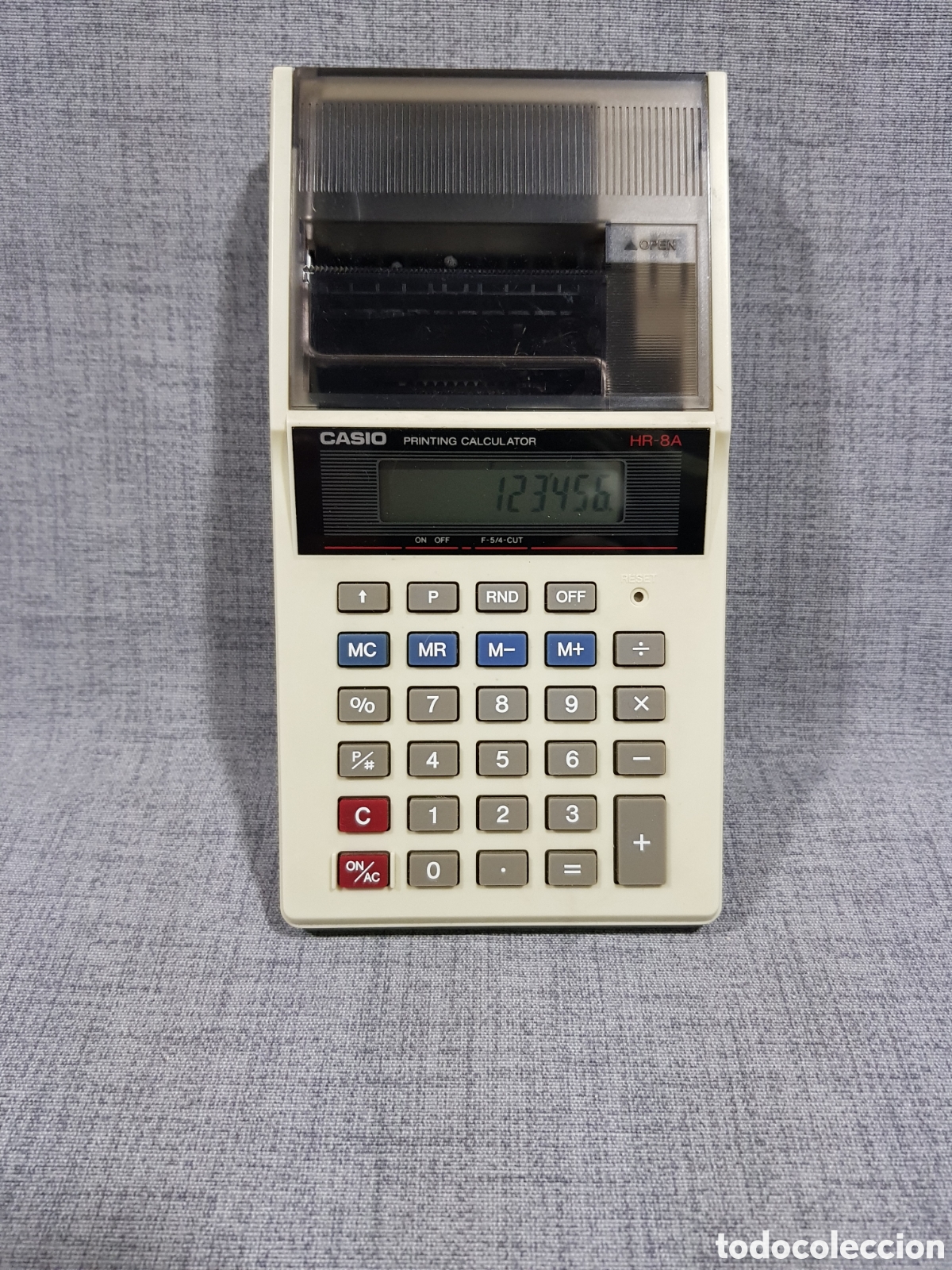Antig&uuml;edades: CASIO HR-8A CALCULADORA ELECTR&Oacute;NICA CON IMPRESORA - Foto 1