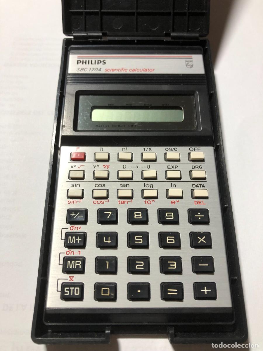 Antig&uuml;edades: Calculadora Philips SBC 1704 &ndash; Decada de 1980 - Foto 2