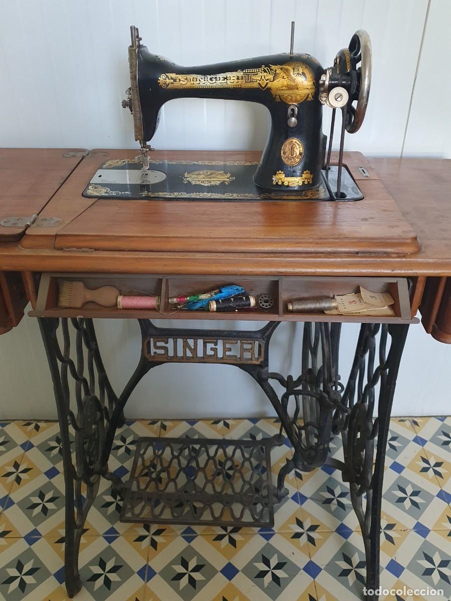 Antig&uuml;edades: Maquina de coser Singer n&ordm; 15 - Foto 4