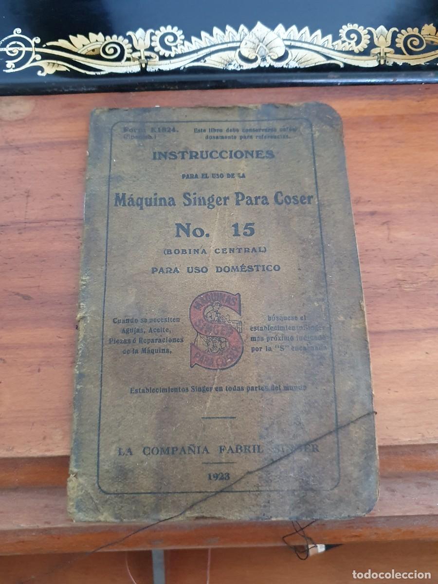 Antig&uuml;edades: Maquina de coser Singer n&ordm; 15 - Foto 5