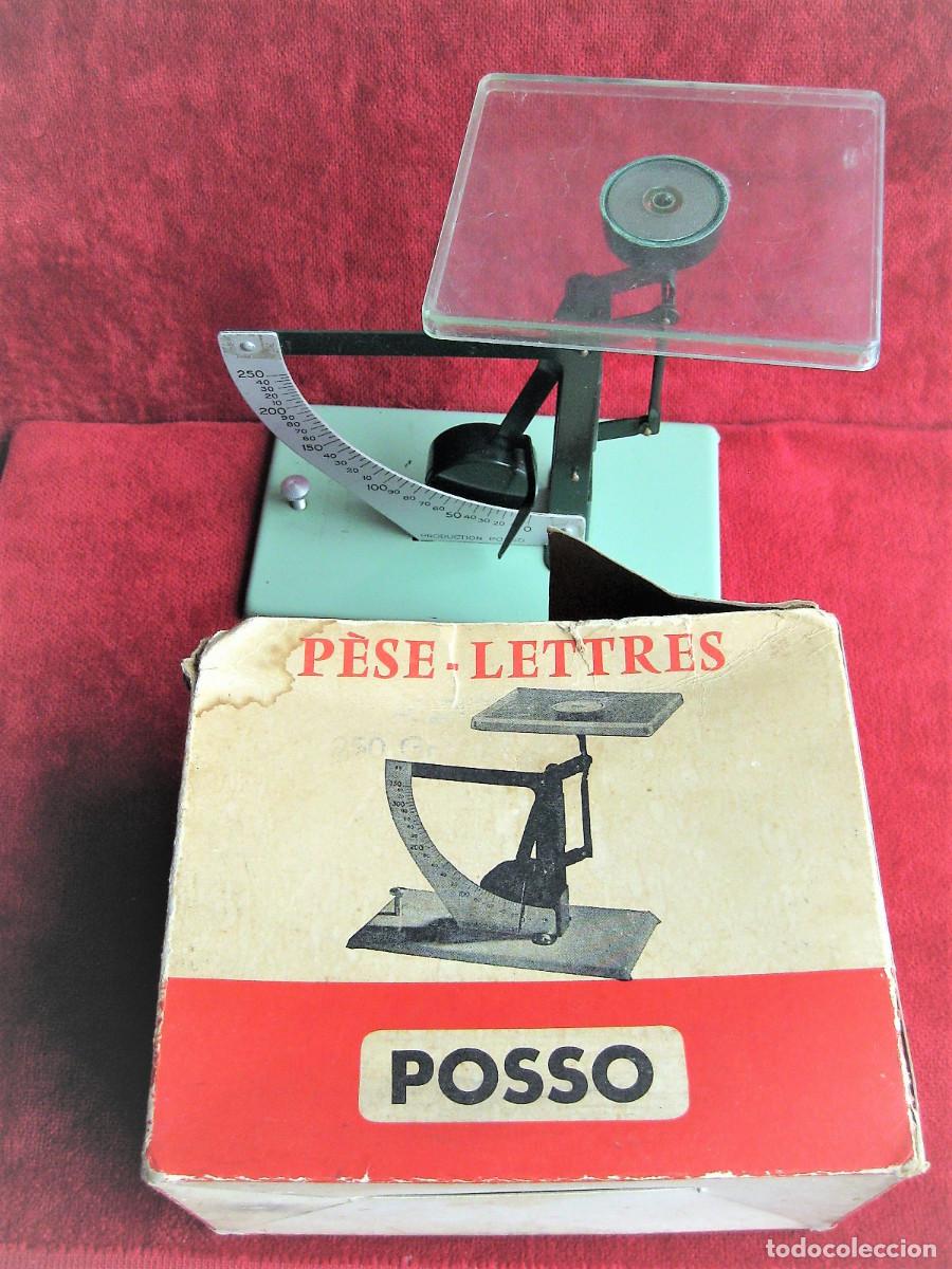 Antig&uuml;edades: RARO PESACARTAS BALANZA DE CARTERO MARCA POSSO - Foto 7