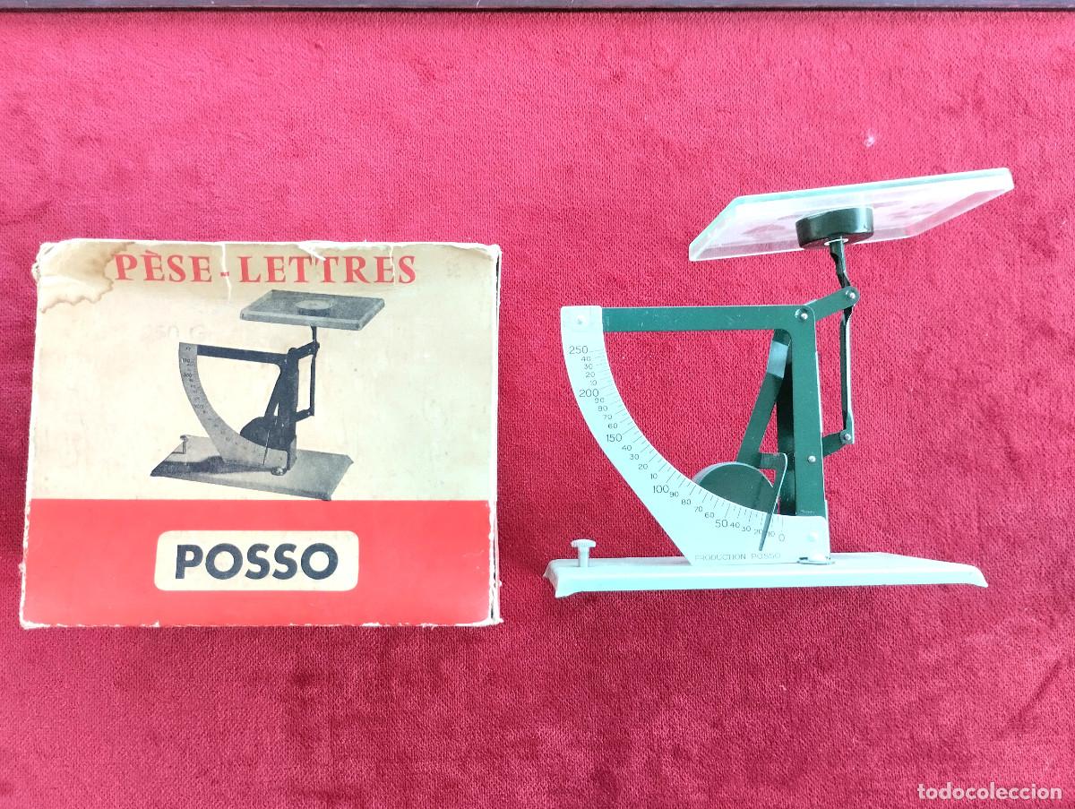 Antig&uuml;edades: RARO PESACARTAS BALANZA DE CARTERO MARCA POSSO - Foto 8