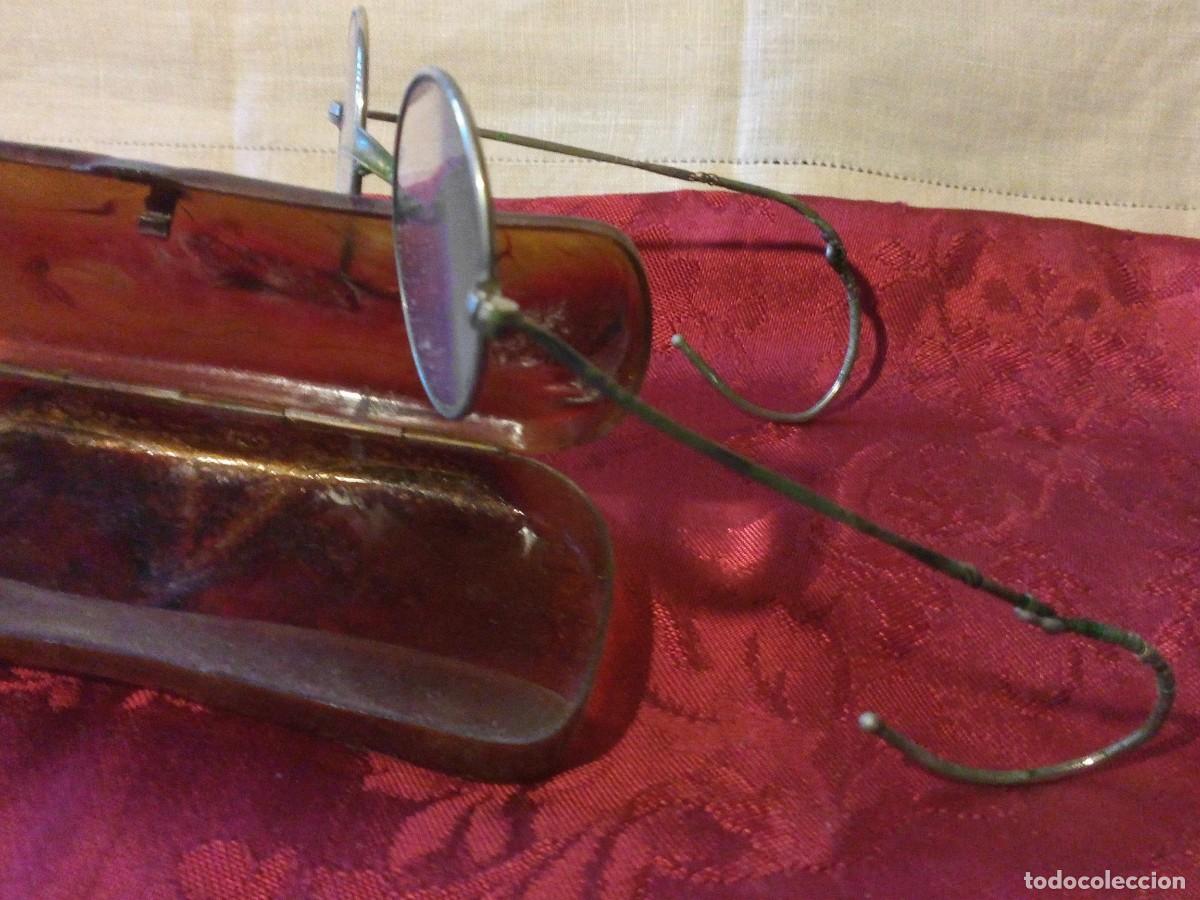 Antig&uuml;edades: ~~~~ ANTIGUAS GAFAS QUEVEDOS EN SU ESTUCHE ~~~~ - Foto 2