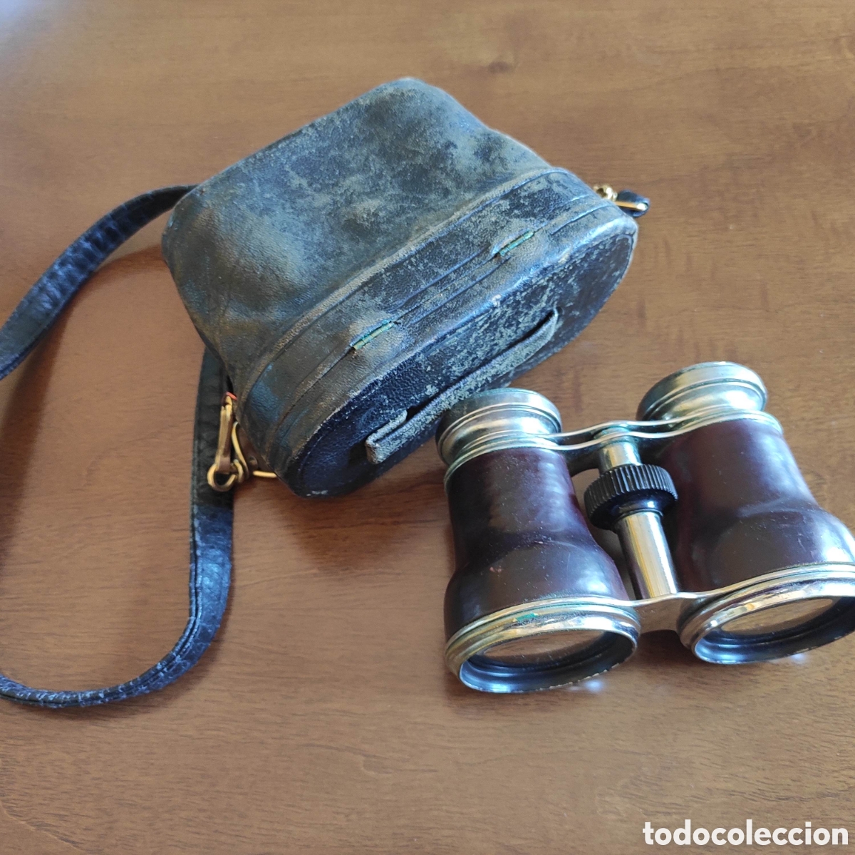 Antig&uuml;edades: BINOCULARES PRISM&Aacute;TICOS CON FUNDA - Foto 1