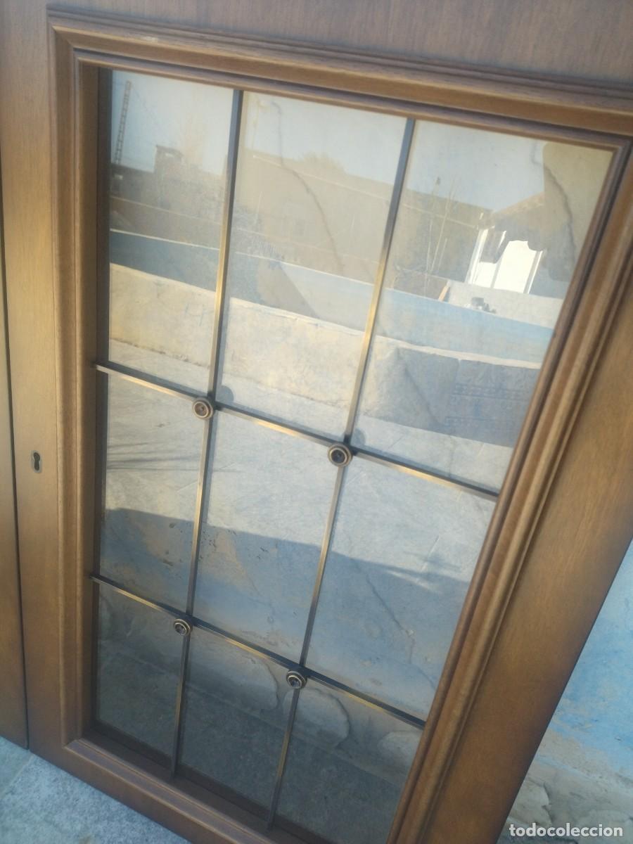 Antig&uuml;edades: Lote de 2 puertas de madera de roble, para vitrina. - Foto 8