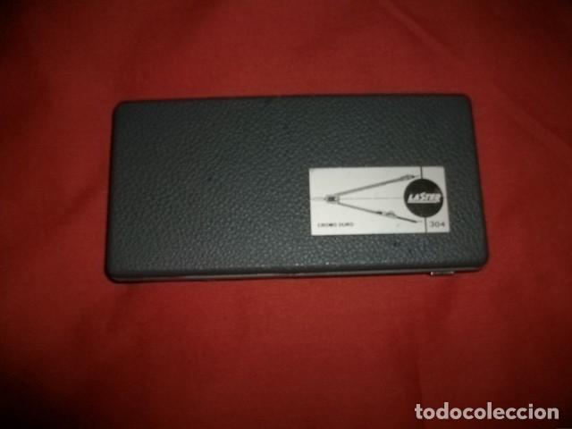 Antig&uuml;edades: CAJA DE COMP&Aacute;S/COMPASES LASTER (7 piezas) - Foto 2