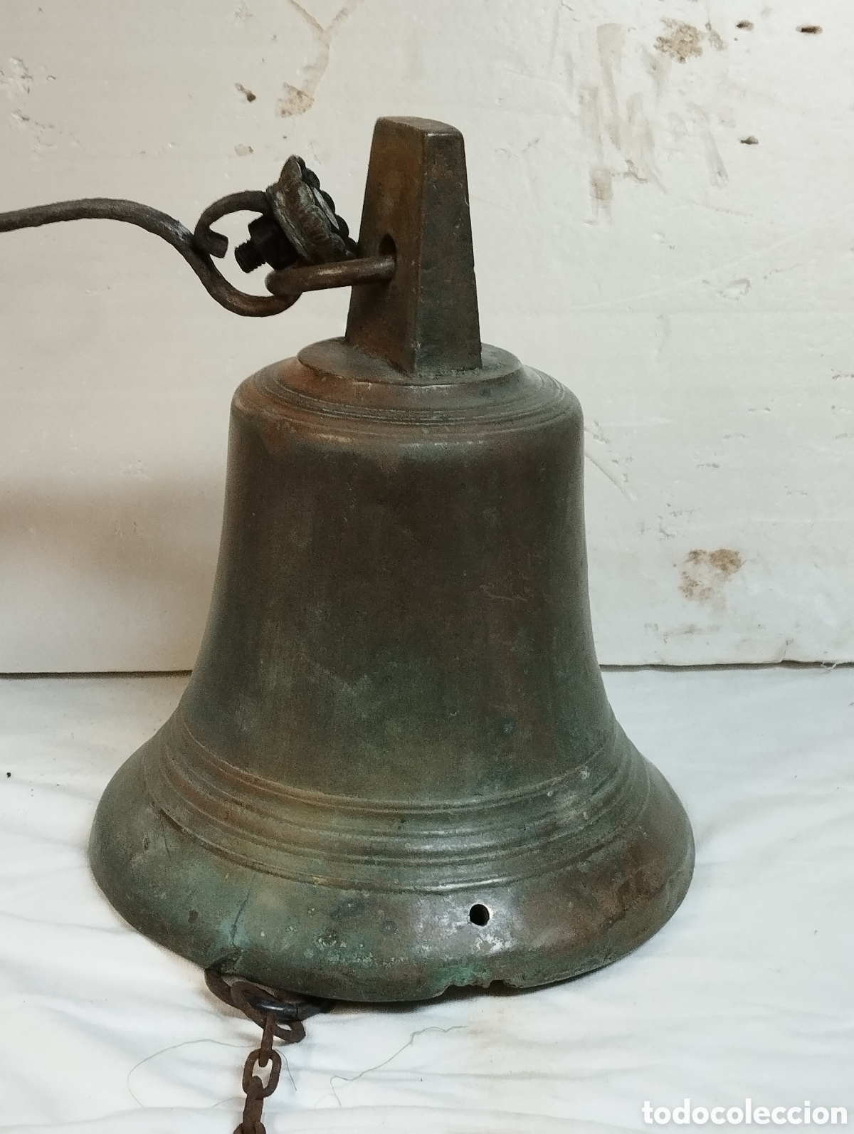 Antig&uuml;edades: Campana de barco 27 cm - Foto 5