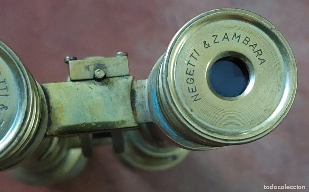 Antig&uuml;edades: Prismaticos extensibles Navales de bronce Marcados - Foto 4