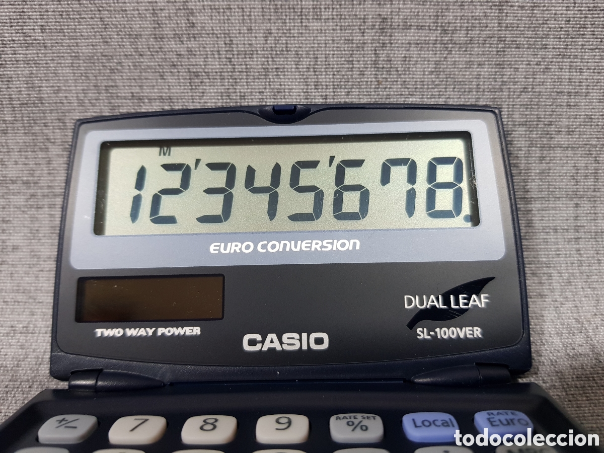 Antig&uuml;edades: CASIO SL-100VER EURO CONVERSOR SOLAR - Foto 2