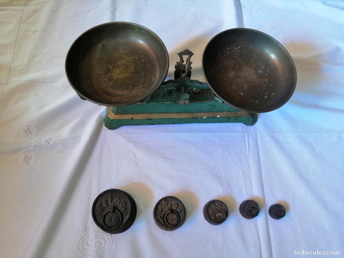 Antig&uuml;edades: ANTIGUA BALANZA SIMPLEX 3 KILOS - Foto 1