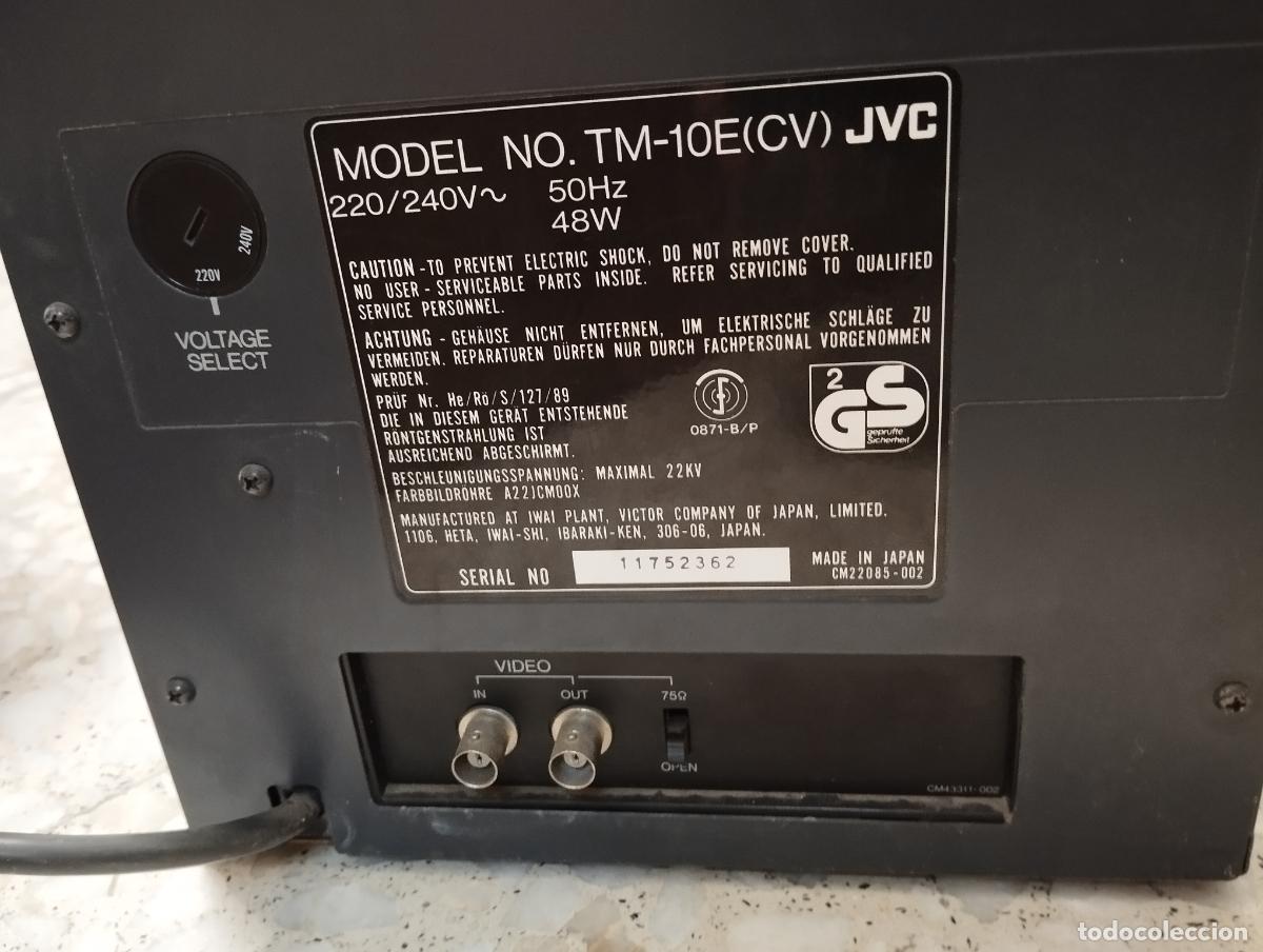 Antig&uuml;edades: MONITOR DE TELEVISI&Oacute;N JVC PROFESIONAL // FUNCIONANDO - Foto 4