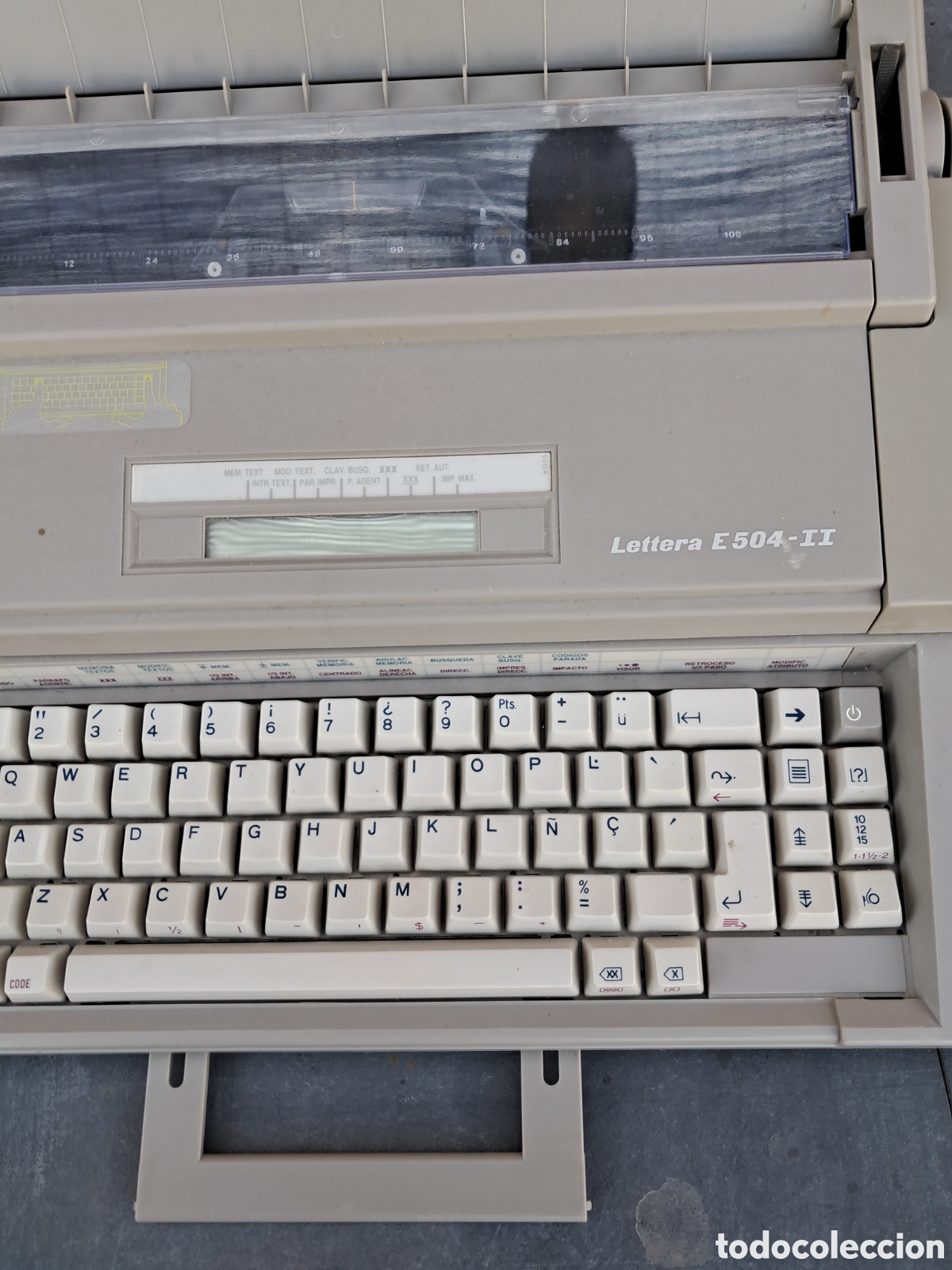 Antig&uuml;edades: M&aacute;quina de escribir Olivetti lettera E 504 -II funciona - Foto 2