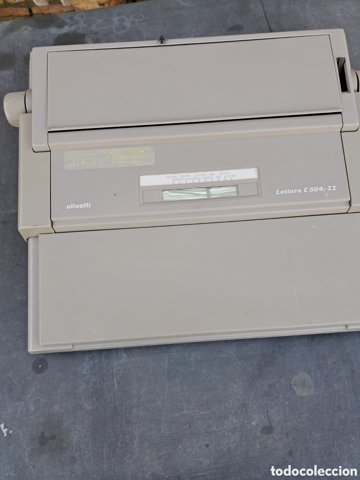 Antig&uuml;edades: M&aacute;quina de escribir Olivetti lettera E 504 -II funciona - Foto 3