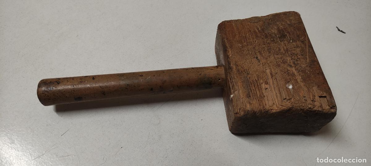 Antig&uuml;edades: ANTIGUO MAZO DE CARPINTERO TONELERO - Foto 3
