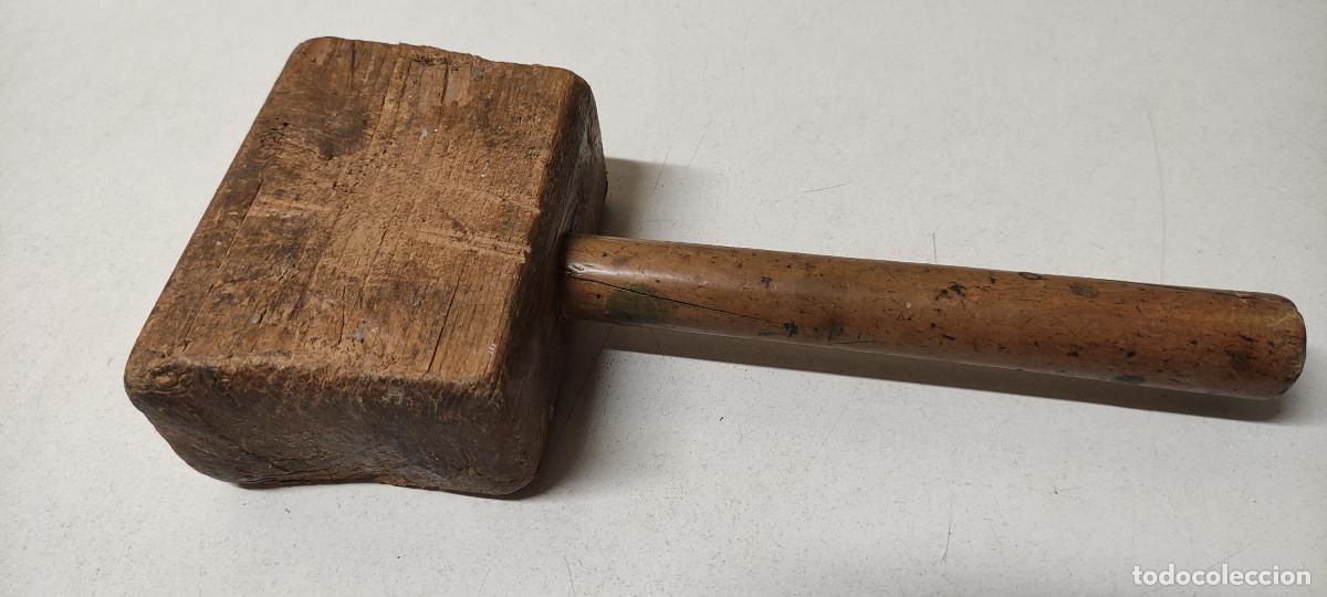Antig&uuml;edades: ANTIGUO MAZO DE CARPINTERO TONELERO - Foto 1