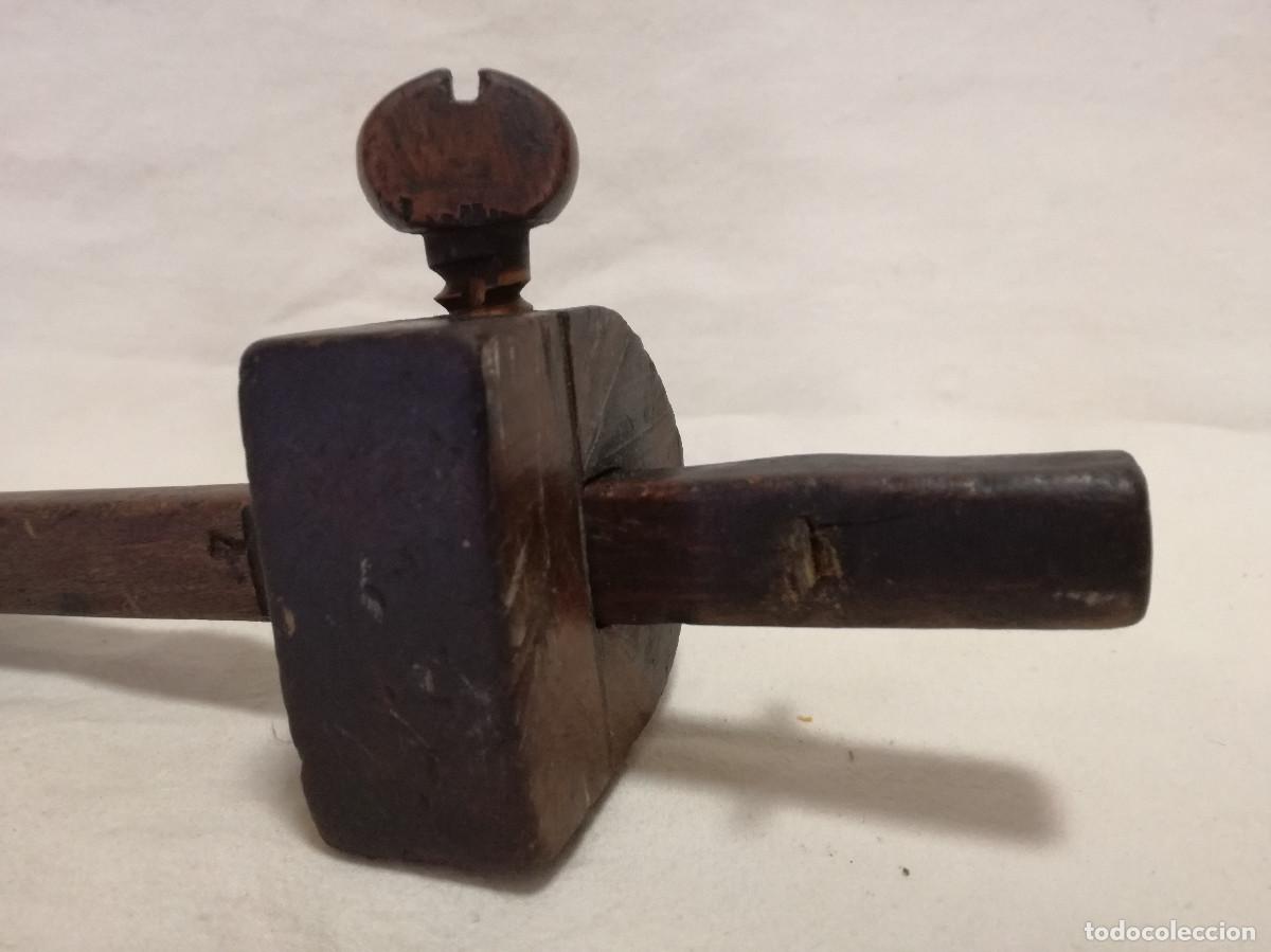 Antig&uuml;edades: ANTIGUO GRAMIL DE CARPINTERO 25cm - HERRAMIENTA - Foto 7
