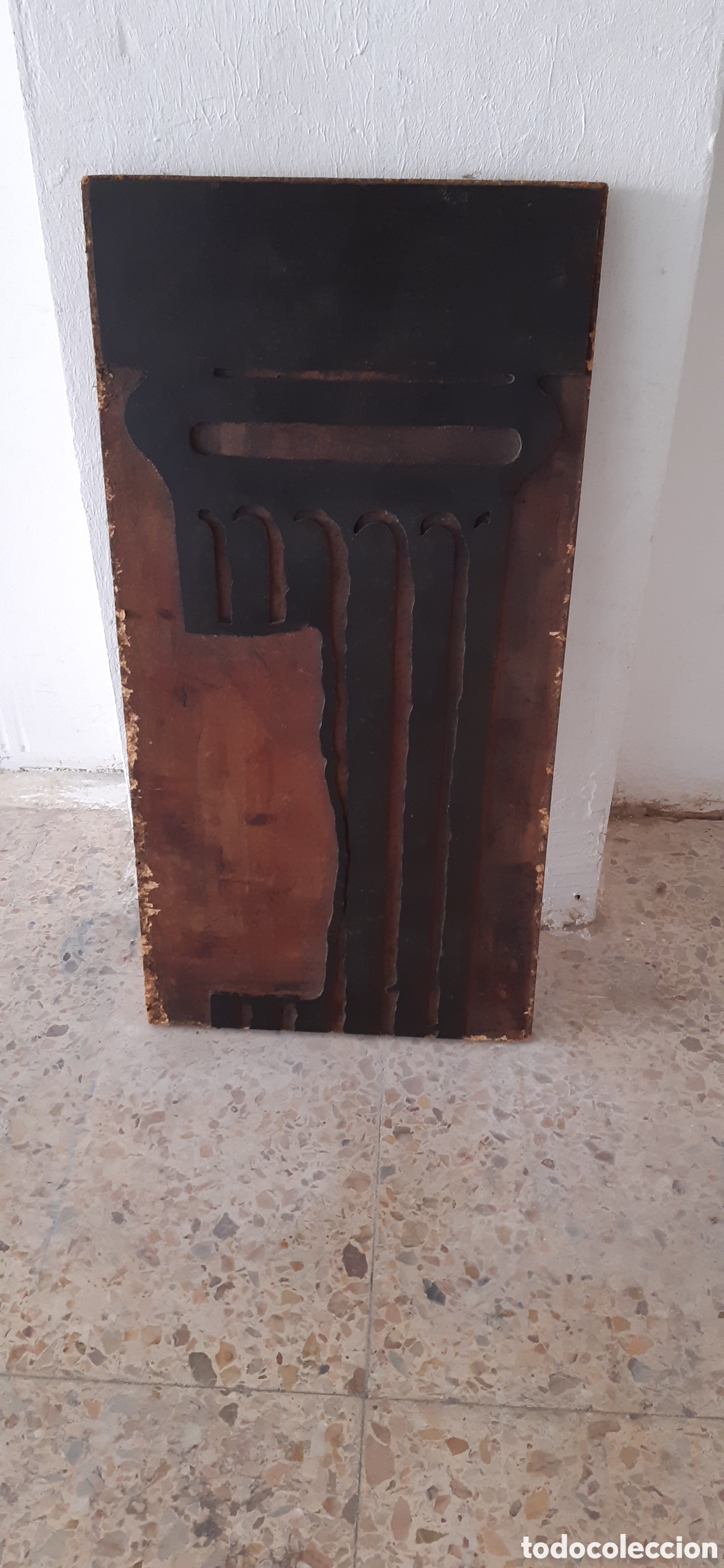 Antig&uuml;edades: Tipo m&oacute;vil de imprenta en madera - Foto 3