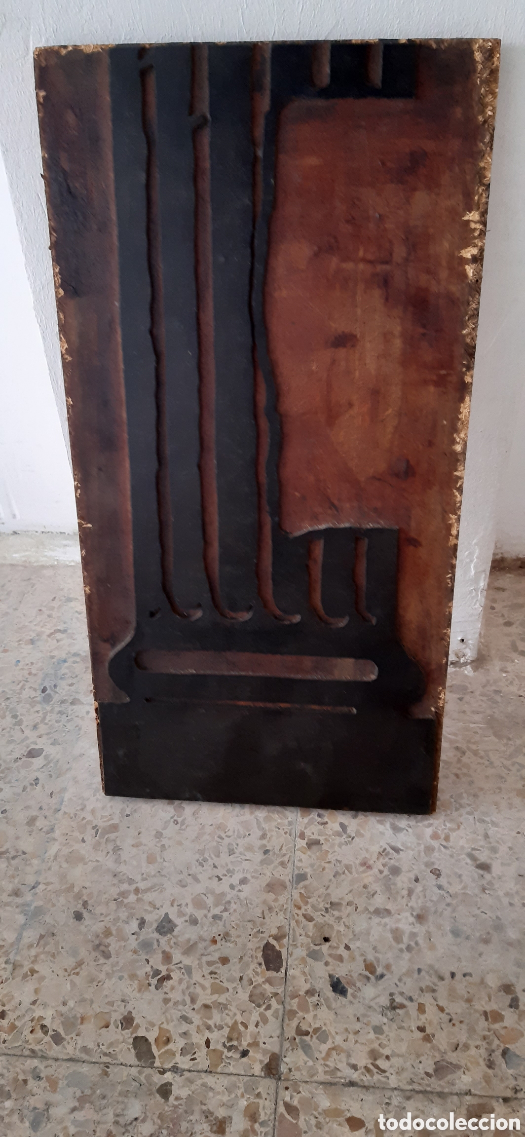Antig&uuml;edades: Tipo m&oacute;vil de imprenta en madera - Foto 1