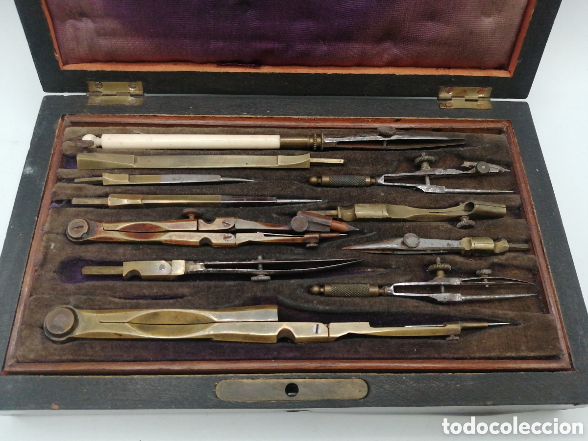 Antig&uuml;edades: Antigua caja de compases - Foto 3