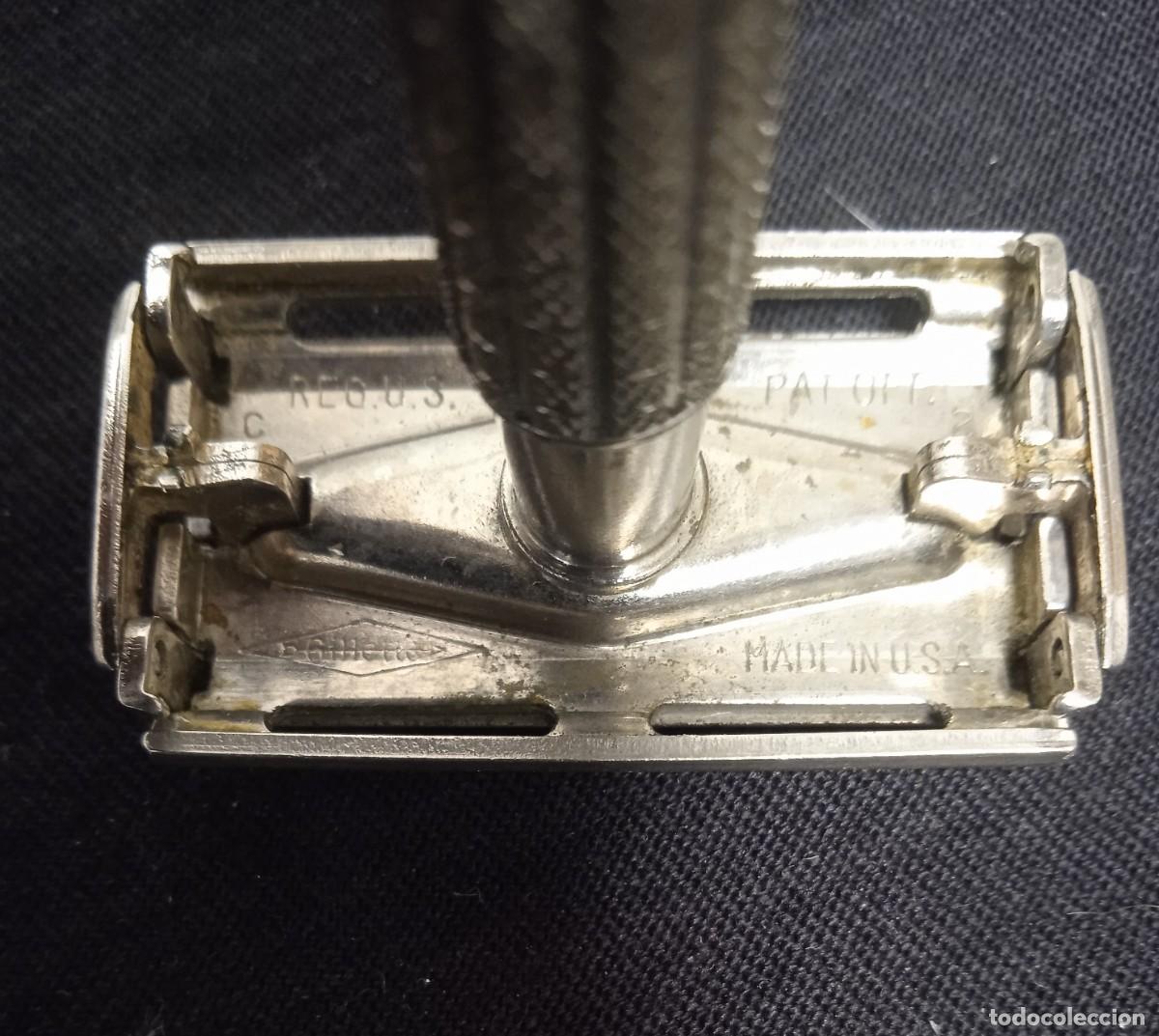 Antig&uuml;edades: Antiguo maquinilla afeitar Gillette. - Foto 4