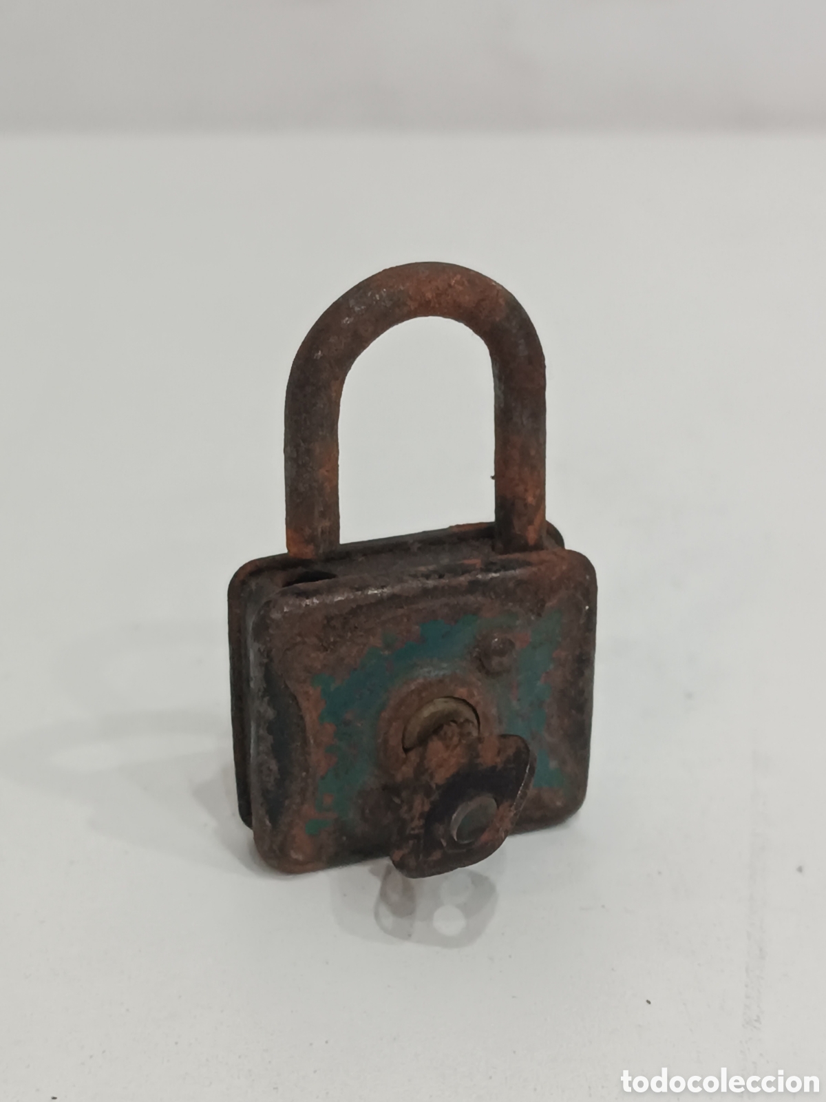 Antig&uuml;edades: ANTIGUO CANDADO DE FORJA, FORMA CUADRADA - Foto 5