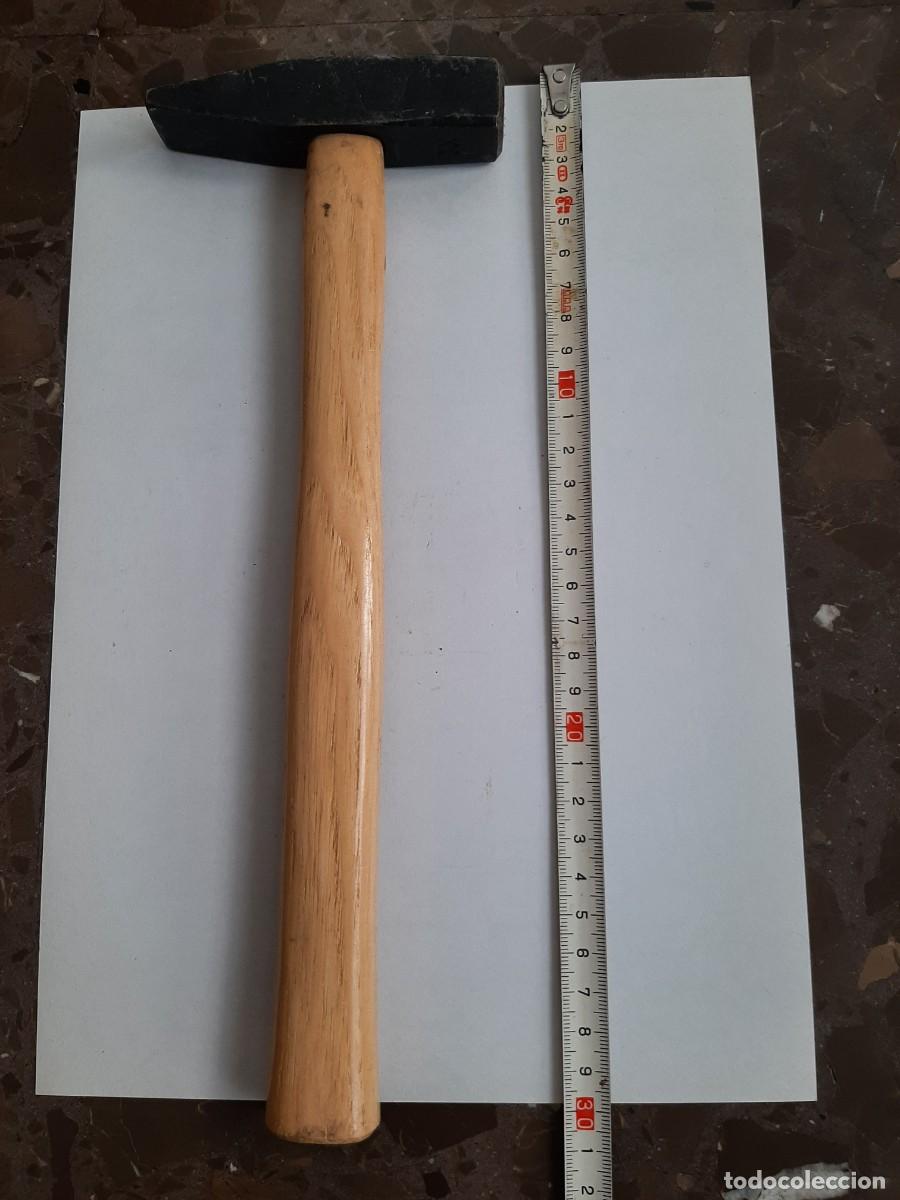 Antig&uuml;edades: MARTILLO, GENUINE HICKORY, MANGO LARGO, 31 CMS. TOTAL - Foto 6