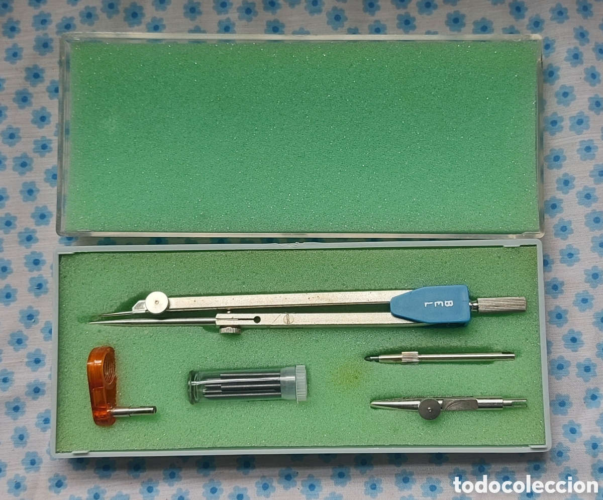 Antig&uuml;edades: BEL Conjunto de compas y accesorios a&ntilde;os 80 - Foto 2