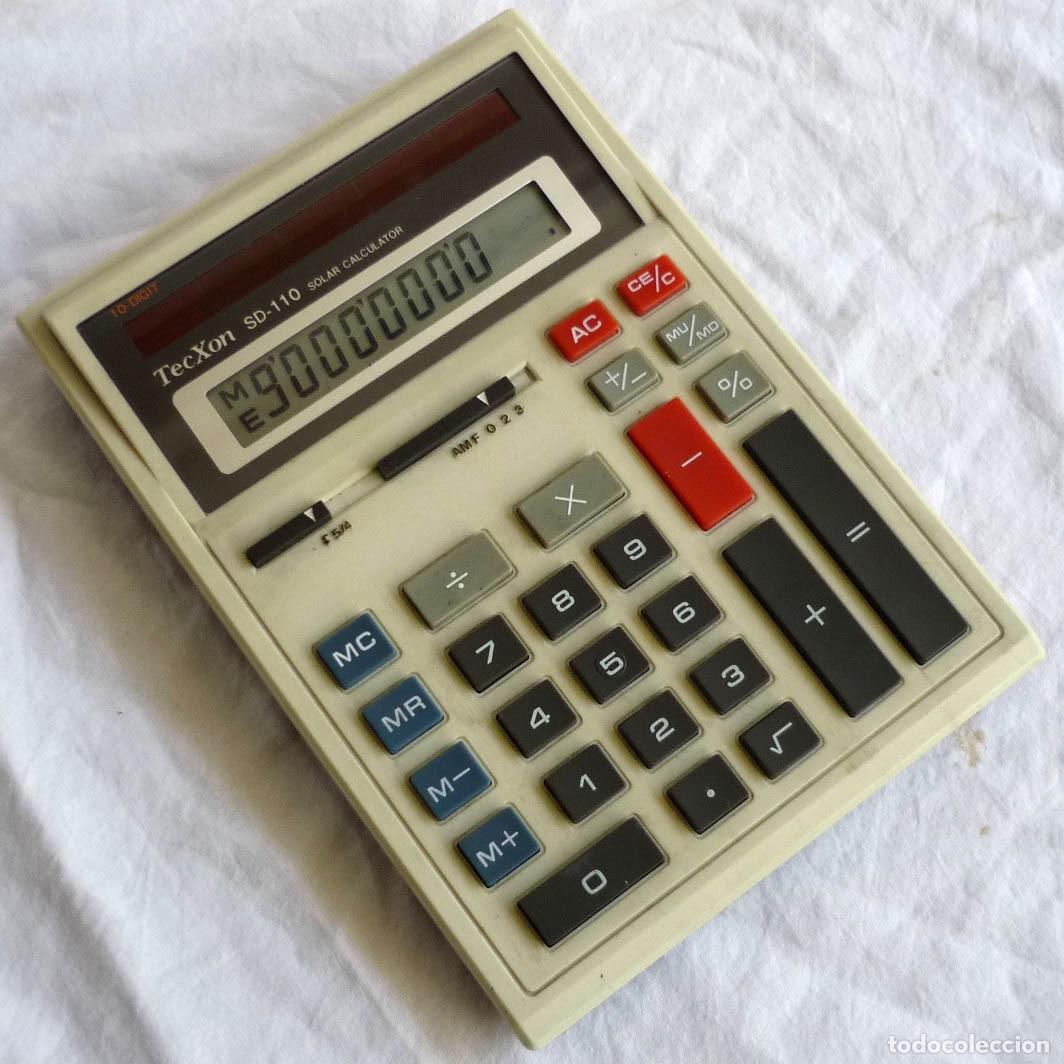 Antig&uuml;edades: Calculadora solar Tec Xon SD-110 funcionando - Foto 1