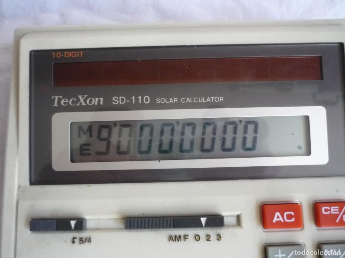 Antig&uuml;edades: Calculadora solar Tec Xon SD-110 funcionando - Foto 2
