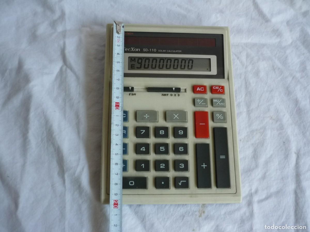 Antig&uuml;edades: Calculadora solar Tec Xon SD-110 funcionando - Foto 9
