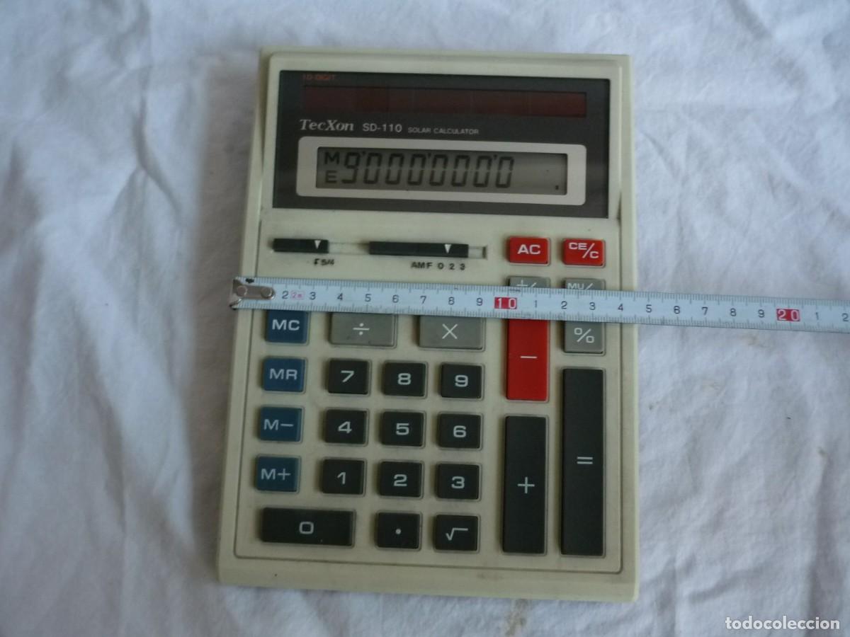 Antig&uuml;edades: Calculadora solar Tec Xon SD-110 funcionando - Foto 10
