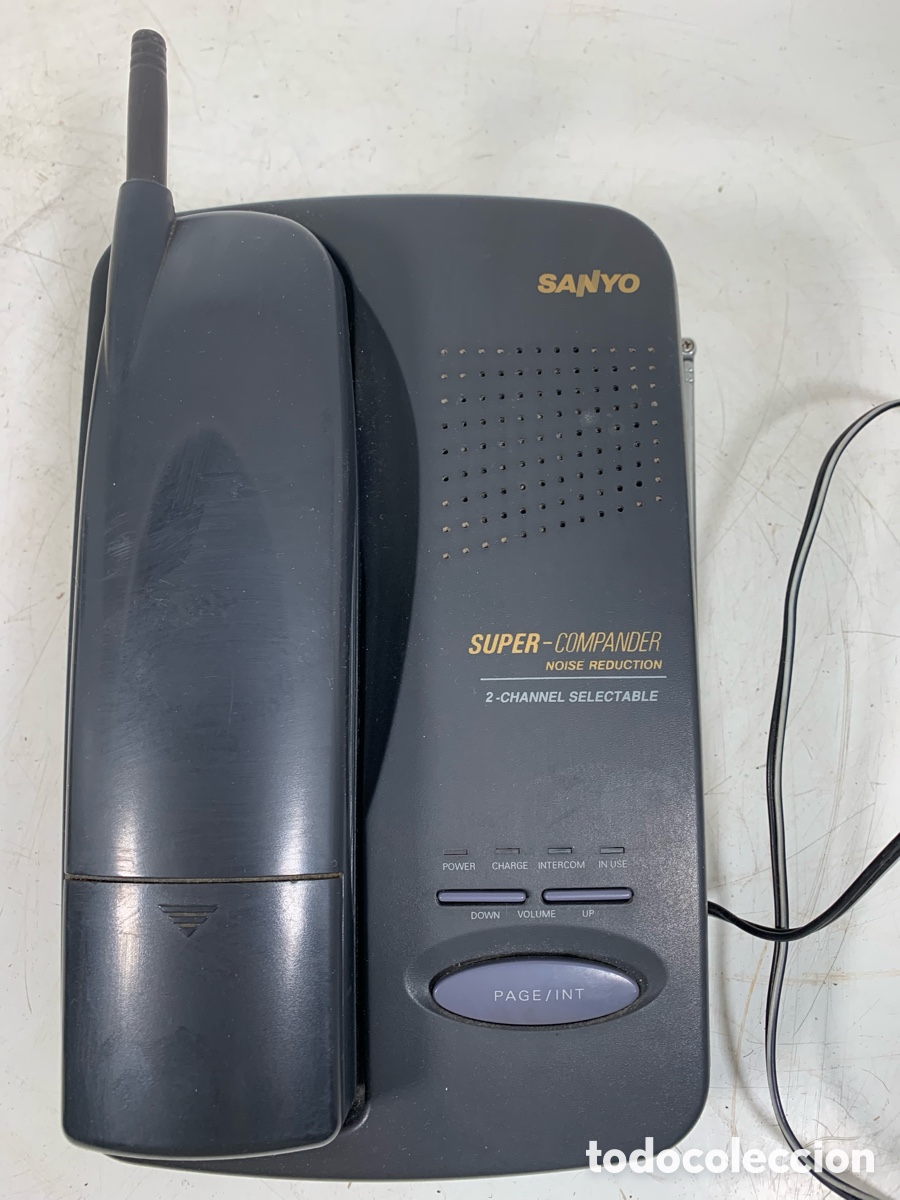 Tel&eacute;fonos: 01_ Tel&eacute;fono inal&aacute;mbrico Sanyo s&uacute;per compander - Foto 2