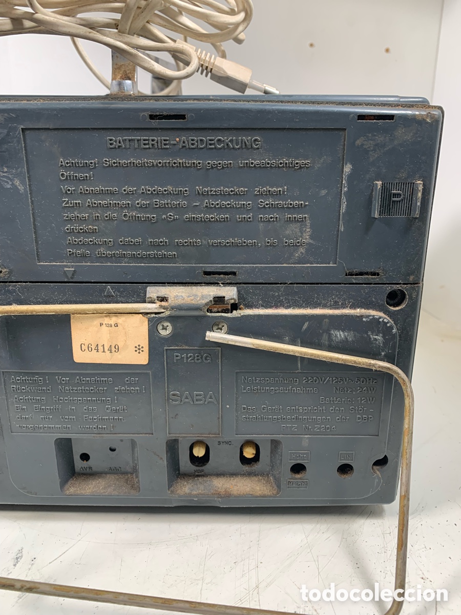 Antig&uuml;edades: 01_ Televisor Saba P128G - Foto 8